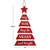 Hanging Christmas Tree Sign - We Wish You A Merry Christmas (Red/Green) Hanging Christmas Tree Sign - We Wish You A Merry Christmas (Red/Green)