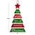 Hanging Christmas Tree Sign - We Wish You A Merry Christmas (Red/Green) Hanging Christmas Tree Sign - We Wish You A Merry Christmas (Red/Green)