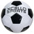 Soccer Ball Size 3 Assorted Graphics (Navy, Black, Red) with Pump (Pack of 12)