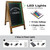 Indestructible LED Chalkboard, Heavy Duty Construction, 16-color LED with 4 modes, Magnetic Surface  Indestructible LED Chalkboard, Heavy Duty Construction, 16-color LED with 4 modes, Magnetic Surface