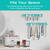 2-Piece Fashion Jewelry Holder Set with Dowels and Hooks, Ready to Mount, 4 Styles Available