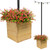 Wood Planter With Pole Support