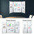 40 x  60 Wall-Mounted, Folding Whiteboard with Magnetic Surface and Flip-out Marker Tray 40 x  60 Wall-Mounted, Folding Whiteboard with Magnetic Surface and Flip-out Marker Tray