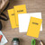 Elan Publishing Company Field Notebook/Journal - 5"x8" - Yellow Cover - Dot Grid Book - Pack of 4