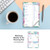 6" x 9" Vertical Meal Planner - Sketched Floral  6" x 9" Vertical Meal Planner - Sketched Floral