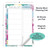 6" x 9" Vertical Meal Planner - Sketched Floral  6" x 9" Vertical Meal Planner - Sketched Floral