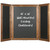 40" x 60" Wooden Wall Mounted Folding Whiteboard (Brown)