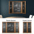 40" x 60" Wooden Wall Mounted Folding Whiteboard (Brown)