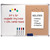 Hanging Combination Board (Cork and Dry Erase) 24" x 36"  w/ Markers, Magnets and Pins Hanging Combination Board (Cork and Dry Erase) 24" x 36"  w/ Markers, Magnets and Pins