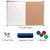 Hanging Combination Board (Cork and Dry Erase) 24" x 36" w/ Magnets and Pins