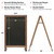 24x36 Chalkboard Coroplast Combo A-Frame – Brown or Black