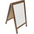 40" x 22" Indestructible A-Frame Whiteboard - Black or Brown