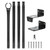 2 Pack of 5.3' Deck/Fence String Light Poles