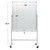 Reversible Whiteboard on Wheels - 36"x 42" (White Frame)