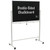 Reversible Rolling Magnetic Chalkboard - 48"x32" (White Frame) Reversible Rolling Magnetic Chalkboard - 48"x32" (White Frame)