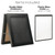 Double Sided A-Frame Chalkboard & Menu Holder Double Sided A-Frame Chalkboard & Menu Holder