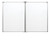 40" x 60" Wall Mounted Split Folding Whiteboard 40" x 60" Wall Mounted Split Folding Whiteboard