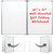 40" x 60" Wall Mounted Split Folding Whiteboard 40" x 60" Wall Mounted Split Folding Whiteboard