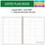 Hardcover Teacher Lesson Plan 7 Period: Days Horizontally Across The Top, 8.5"x11",  AY 2025-2026 (Rainbow Gold Marble)