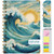 Hardcover AY 2025-2026 Fashion Planner - 5.5"x8" (Ocean Waves)