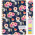 Hardcover AY 2025-2026 Fashion Planner - 5.5"x8" (Small Navy Floral)