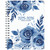 Hardcover AY 2025-2026 Fashion Planner - 8.5"x11" (Blue Bloom)