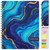 Hardcover AY 2025-2026 Fashion Planner - 8.5"x11" (Dark Blue Marble)