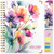 Hardcover AY 2025-2026 Fashion Planner - 8.5"x11" (Rainbow Floral)