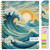Hardcover AY 2025-2026 Fashion Planner - 8.5"x11" (Ocean Waves)
