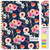 Hardcover AY 2025-2026 Fashion Planner - 8.5"x11" (Small Navy Floral)