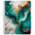 Lite Teacher AY 2025-2026 Planner - 8.5"x11" (Teal Gold Marble)