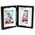 4x6" Double Sided Hinged Picture Frame - Black & White 4x6" Double Sided Hinged Picture Frame - Black & White