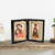 4x6" Double Sided Hinged Picture Frame - Black & White 4x6" Double Sided Hinged Picture Frame - Black & White