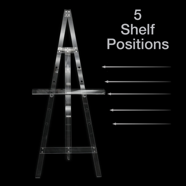 Excello Brands Acrylic Easel Stand, 56", Clear