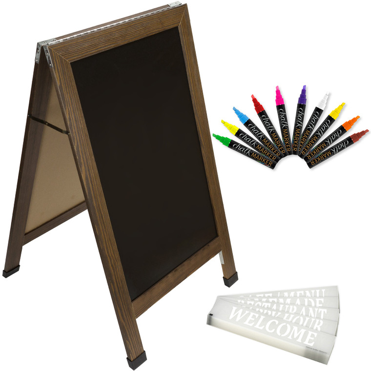 Excello Global Products Excello Global  Indestructible Chalkboard - Torched/Rustic