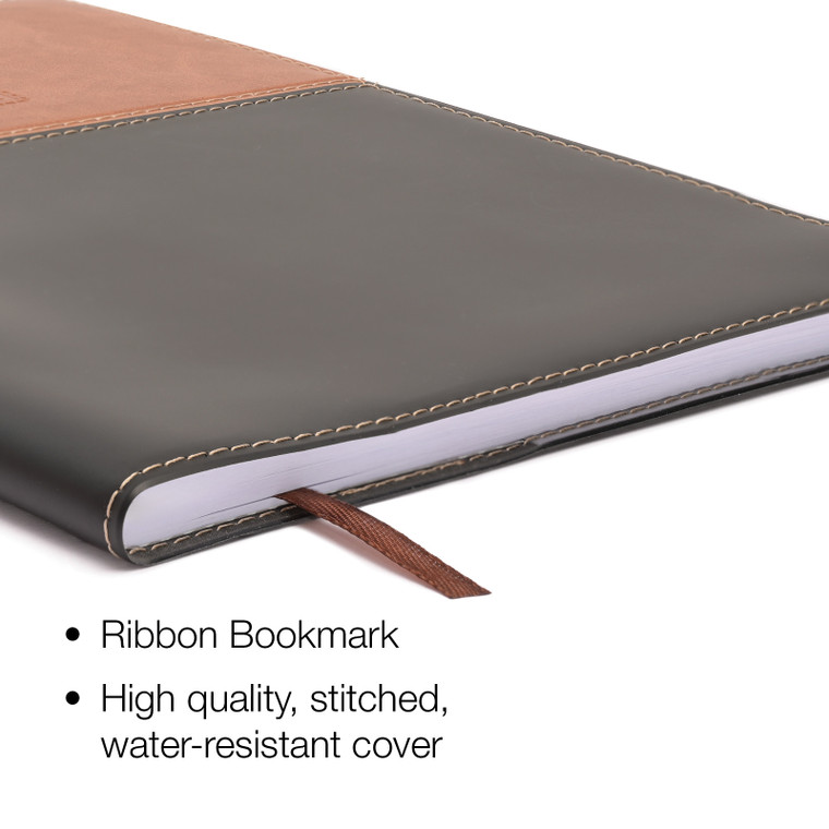 Excello Brands 14 Month Pocket Planner - 8" X 10" CY27 (Brown/Black)