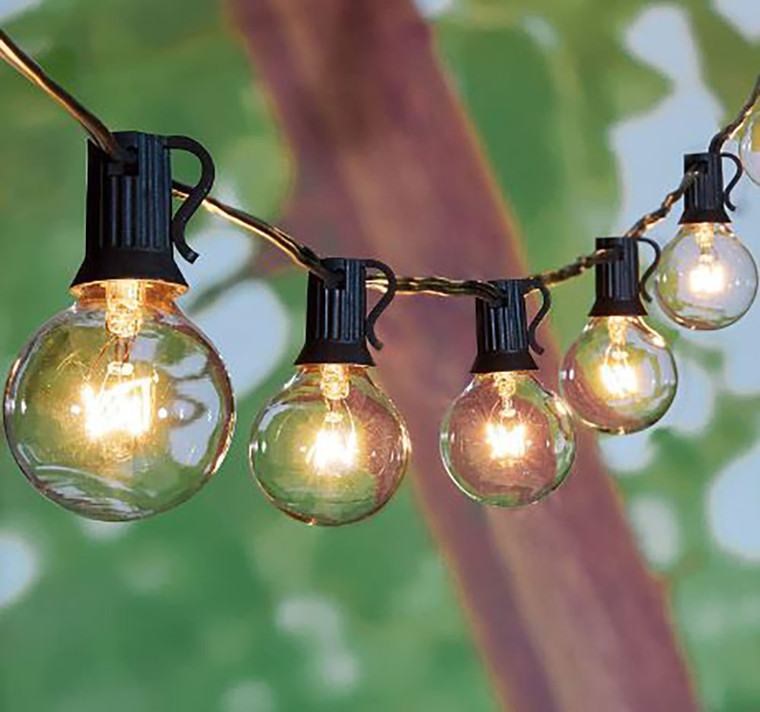 Excello Global Products G40 Hanging String Light Bulbs, 50 Bulbs + 6 Replacement Bulbs, 50 ft.