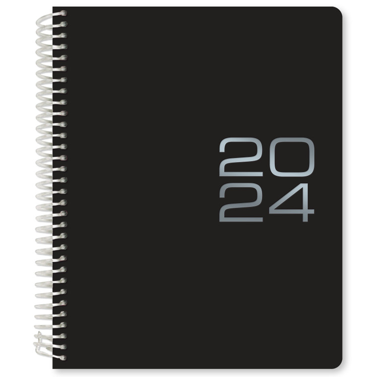 Ward 2024 Planner: November 2023 Through December 2024, Daily Weekly Monthly Planner, Yearly Agenda, 8” X 10” (Black Cover)