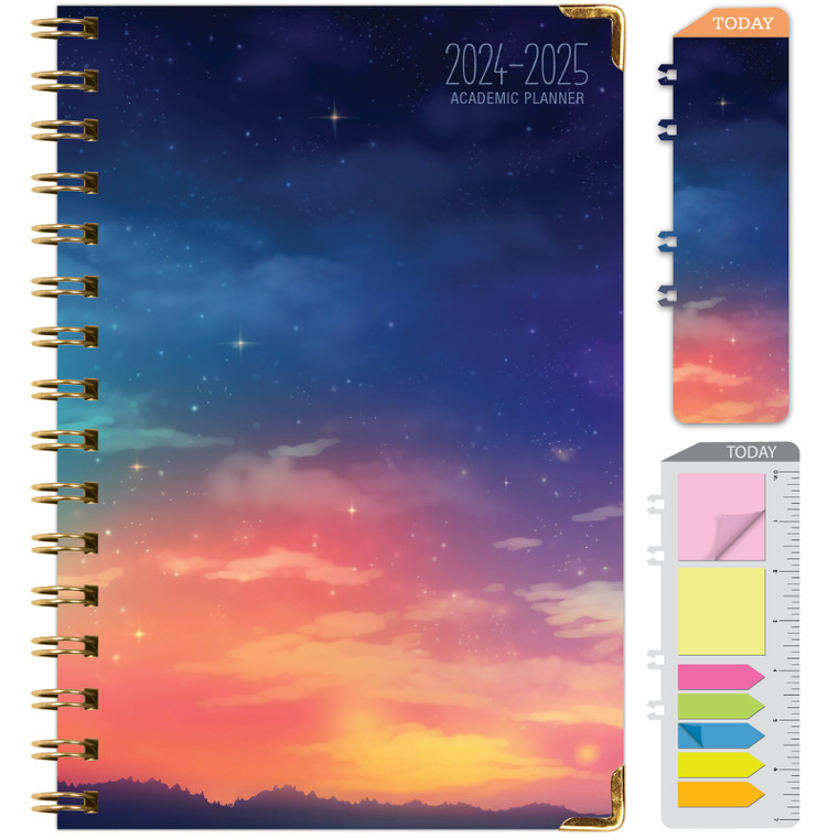 Hardcover AY 2024-2025 Fashion Planner - 5.5"x8" (Tranquil Escape)