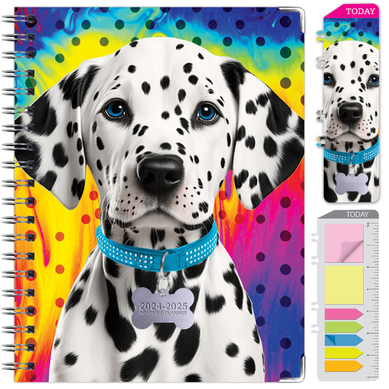 Hardcover AY 2024-2025 Fashion Planner - 8.5"x11" (Dalmatian Delight)