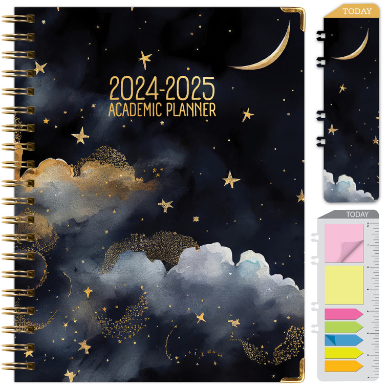 Hardcover AY 2024-2025 Fashion Planner - 8.5"x11" (Cosmic Dream)