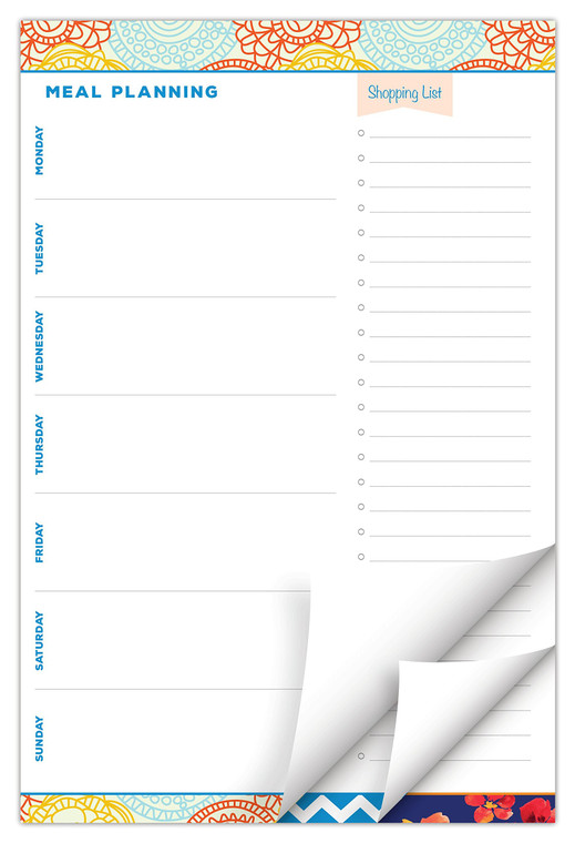 Meal Planning Pad 6"x9", 80 Sheets Per Pad - GPP-PAD-02
