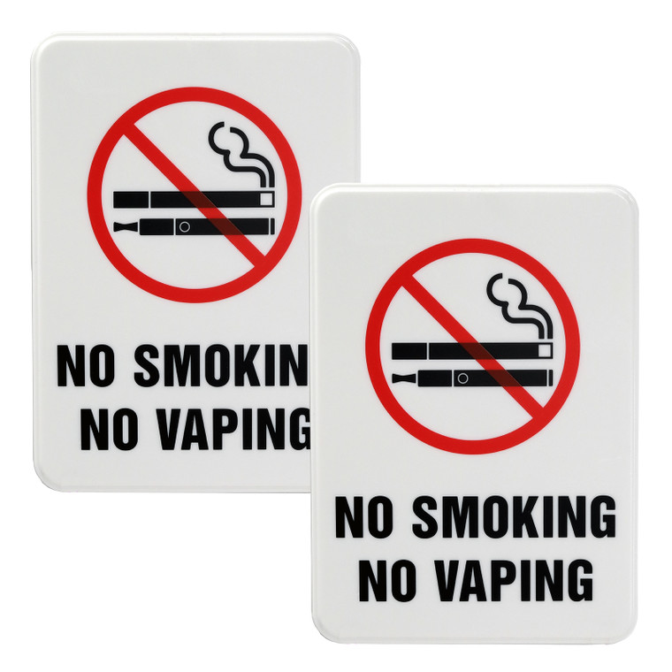 No Smoking No Vaping Sign: Indoor Outdoor No Smoking Warning