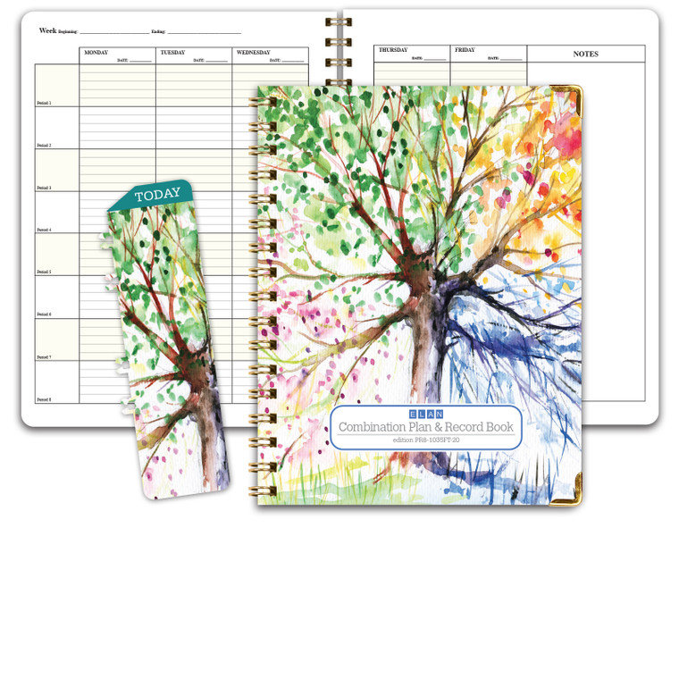 Hardcover Combination Plan and Record Book (PR8 + R1035)(Tree Seasons)