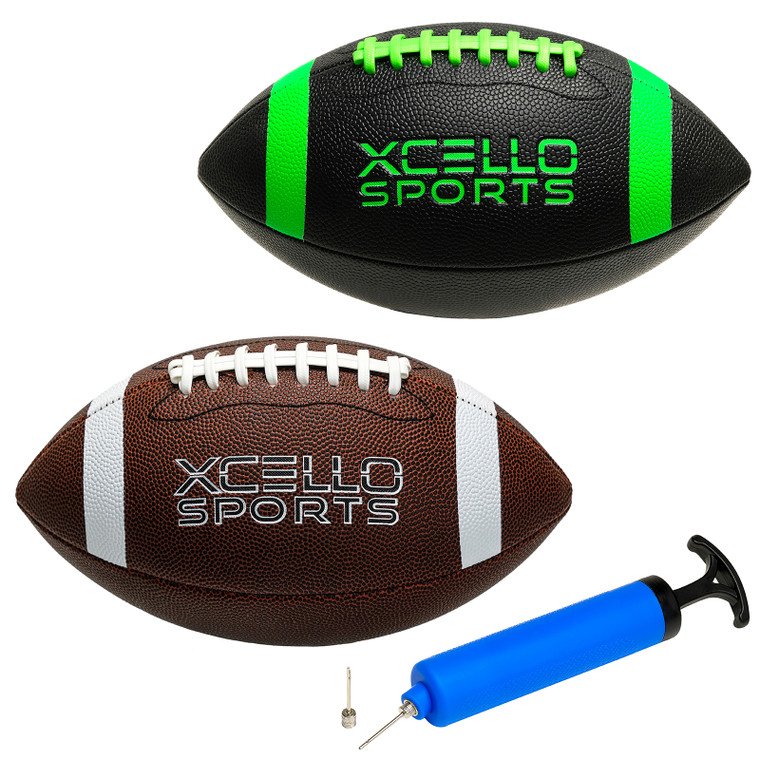 JR Football Assortment w/ Pump (Pack of 2)