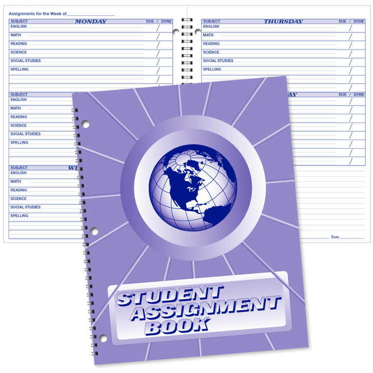 Ward Student Assignment Book - 8.5x11