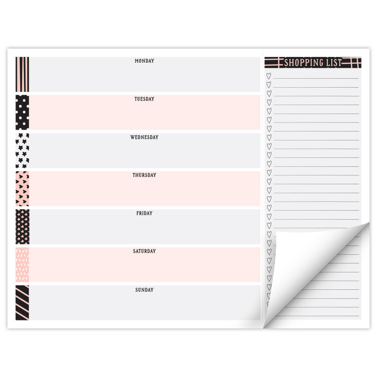 8.5” x 11” Horizontal Meal Planner - Scrapbook