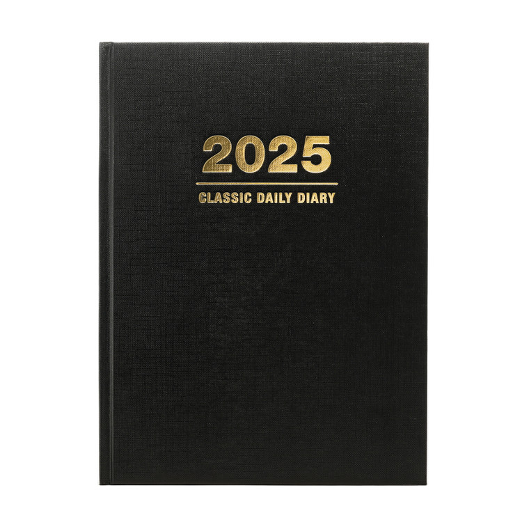 Professional Diary Hardcover Planner 2025 Red 7.75" x 12.5" x 1.25"
