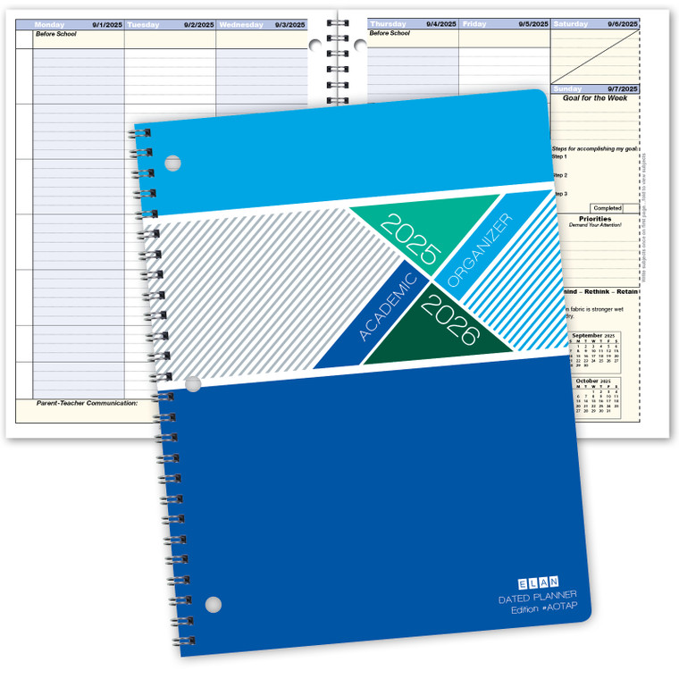 AOTAP Plan Book AY, 8.5"x11", 2025-2026 (Blue)