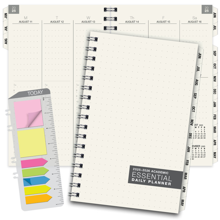 Essential Monthly & Weekly Planner 5" x 8" AY 2025-2026
